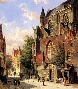 unknow artist European city landscape, street landsacpe, construction, frontstore, building and architecture.056 Germany oil painting art